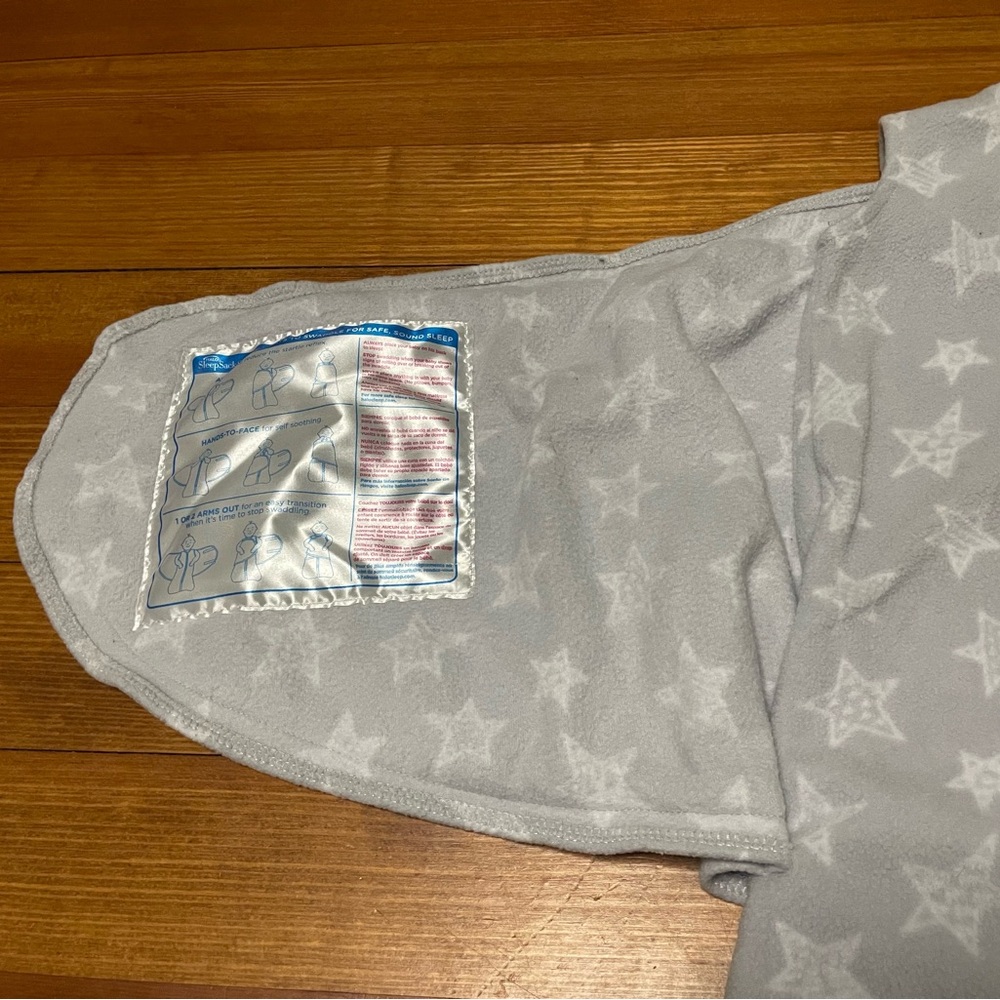 Halo Gray Fleece SleepSack Swaddles Size Small 3-6 Months - Picture 12 of 16